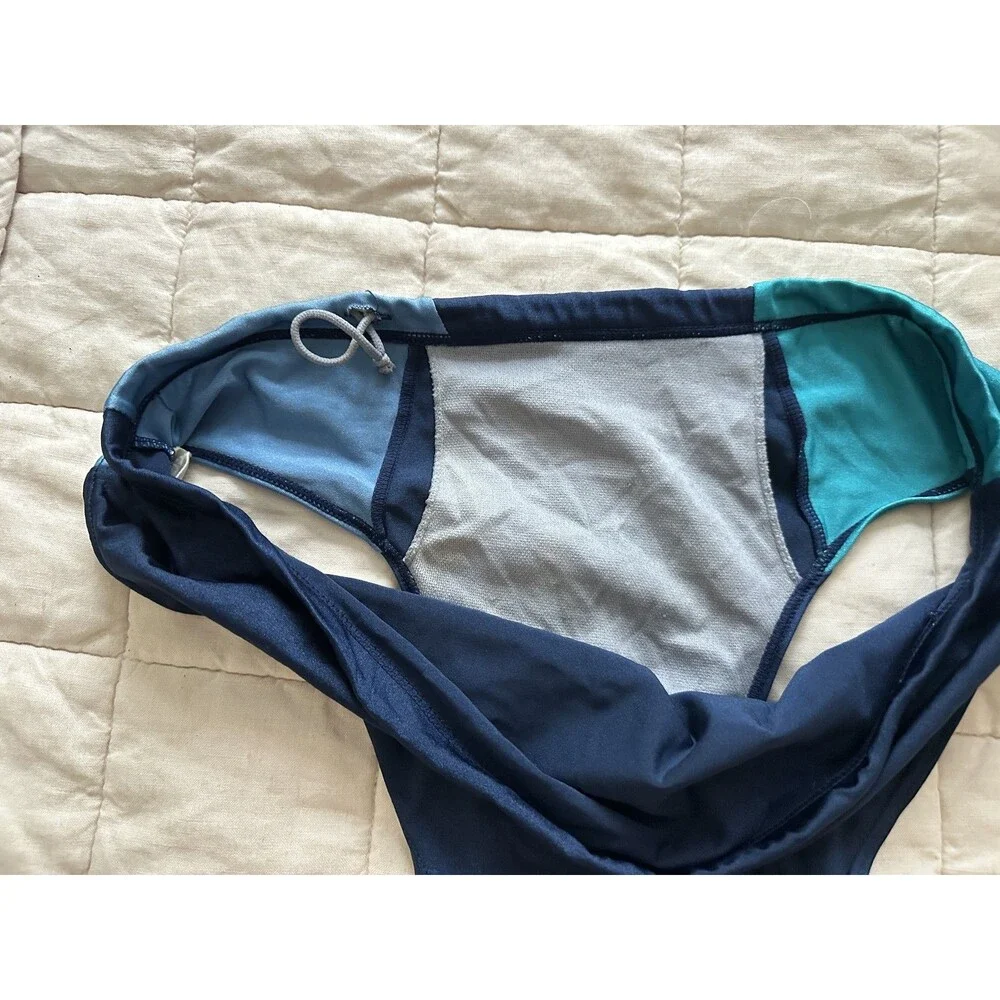 Vintage Mistral Men's Color block Swimsuit Speedo Style Brief - Medium